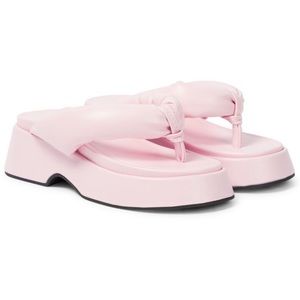 Ganni padded thong sandal